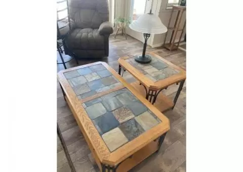 Coffee Table, End Table, Lamp