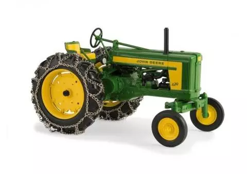 John Deere 620 Tractor With Chains, Prestige Collection 1/16 Scale New ERTL